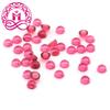 Fábrica de Guangxi, venta al por mayor, de corindón rojo redondo, plano, liso, de vidrio, piedra desnuda, tamaño 3 mm ~ 6 mm