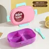 Lonchera de Doble Capa de Aspecto Elegante para Trabajadores de Oficina y Niñas, Lonchera de Microondas con Múltiples Compartimentos para Estudiantes, Lonchera Portátil con Tapa
