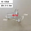 Clip de Fijación en Forma de Cruz de 2 mm Hebilla de Ensamblaje Divisor Ranura para Tarjeta de Tablero de Espuma Tablero KT Portatarjetas de Plástico PC Transparente