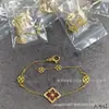Corrente de Clavícula Bvlgari Ópera Italiana Corte Francês Luxo Leve Ouro Fundido 18K Escovado Colar Trevo de Quatro Folhas