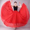 Falda grande de gasa de doble capa de 720 grados para baile moderno, baile de salón, falda larga para práctica de baile cuadrado, falda de baile Xinjiang