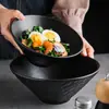 Patrón de Piedra Estilo Nuevo Tazón para Fideos Ran Tazón de Arroz de Alto Valor para el Hogar Tazón para Sopa Tazón para Polvo de Caracol Cubo Tazón Grande Sentido de Alta Calidad