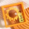 Regalo de graduación para ser no. 1 broche de accesorios de flor de girasol simulación tejida a mano regalo para examen de ingreso a la universidad venta al por mayor