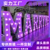 Guangzhou Bombilla Personalizada Luminosa Cabecera de Puerta LED Acero Inoxidable Letras Publicitarias Acrílico Mini Letras Producción de Señal de Ambiente