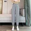 Pantalones Deportivos de Algodón Lino Hielo para Mujer Primavera/Verano Delgados Petite Casual Harem Cargo Pantalones de Chándal Pantalones de Nueve Puntos Exportación