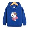 Suéter con capucha para niña KT Cat, otoño 2022, primavera y otoño, nueva ropa para niños, top informal para niña, abrigo para niña