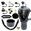 Botella de Agua Térmica Stanley Tapón Antipolvo Taza con Popote Tapa de Taza Correa de Mano Cordón para Botella de Agua Múltiples Estilos Versátiles Set