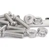 Parafusos Phillips Chanfrados de Aço Inoxidável 304 Mais Conjunto Combinado de Porca de Flange de Aço Inoxidável M2.5M3M4M5M6