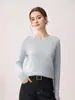 Estilo Sencillo Cuello Redondo Tejido de Cable Cachemira Suéter de Punto para Mujer Otoño 2026 Suéter de Punto Grueso Perezoso Cálido
