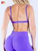 Sujetador de yoga sin costuras europeo y americano transfronterizo, secado rápido, ajustado, para deportes, running, fitness, con bonito diseño en la espalda
