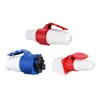 Conector Industrial Aviation à Prova d'Água Plugue e Soquete Elétrico Trifásico 16/32A Conector Plug-in 3 Fios 4 Fios 5 Fios Embutido e Exposto