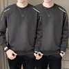 Sudadera Pesada de 300 g para Hombre con Cuello Redondo, Nuevo Producto de Otoño, Corte Holgado, Engrosada, Jersey de Manga Larga, Capa Base Versátil Casual