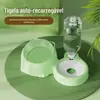 Separador Seco e Úmido Tigela para Gatos Máquina de Alimentar e Beber, Dispositivo Automático para Gatos Anti-Queixo Preto