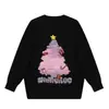 Ropa interior de punto de fantasía colorida para árbol de Navidad de invierno para mujer Otoño Simple de punto de cuello redondo OEM/ODM de moda