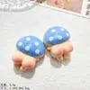 Cogumelo de Primavera Cola Cremosa DIY Acessórios de Cabelo, Elásticos de Cabelo, Pingentes para Capa de Celular, Fivelas de Sapato, Materiais para Acessórios de Resina Atacado