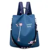 Mochila Bordada com Flores 2020 Novo Estilo Nacional Literário Mochila Oxford Grande Capacidade Bolsa Feminina de Celebridade da Internet Dropshipping