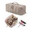 Bolsa de Maquillaje de Viaje con Herramientas de Peluquería en Stock, Bolsa de Maquillaje Esponjosa, Bolsa de Maquillaje de Estilo Abierto, Neceser, Bolso de Mano Portátil