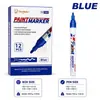 Bolígrafo de Pintura Transfronterizo Impermeable que no se Desvanece Marcador DIY para Manualidades Marcador de Pintura Metálica Bolígrafo de Retoque para Graffiti