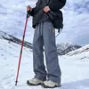Pantalones Softshell Curvos a Prueba de Agua, Polvo y Golpes Dopamine para Exteriores, Tendencia Otoñal de Pierna Ancha Elásticos de Moda Casual Deportivos Largos