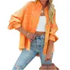 Nueva Chaqueta de Mezclilla de Manga Larga Estilo Europeo y Americano con Bordes Deshilachados y Agujeros para Mujer, Tendencia 2025 Estilo Amazon