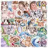 Pegatinas de grafiti de animales de dibujos animados, 40/80/200, para equipaje, coche, portátil, patineta, taza de agua, decoración impermeable
