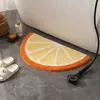 Alfombrilla Absorbente para Baño Dibujo de Limón con Felpa Alfombrilla de Piso Alfombrilla Antideslizante para Baño Alfombra para el Hogar Dropshipping