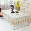 Mantel de comedor mantel de mesa de centro mueble de TV tela de encaje rectangular cuadrado redondo estilo chino nuevo viento de lujo ligero tela de cubierta de mesa