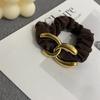 Coreano Lazo Grande Accesorios para el Cabello Diadema para Mujer Verano Banda de Goma Simple Elegante Coletero para Cola de Caballo Alta Horquilla Cuerda para el Cabello Venta al por Mayor
