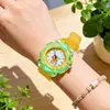 Reloj Infantil de Hombre Volador de Dibujos Animados Modelo Nuevo con Luces Brillantes para Estudiantes en el Campus Escolar, Lindo Regalo Reloj de Cuarzo para Niños y Niñas