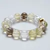MuxueshanhePulsera de Cristal Natural Cristal de Limón Pulsera de Ágata Blanca para Mujer Pulsera Versátil de Regalo Venta al por Mayor