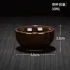 Xícara de Porcelana Branca para Chá Kung Fu, Xícara Pessoal para Degustação de Chá, Tigela de Chá, Xícara Individual de Cerâmica Pintada à Mão Azul e Branca para Mestre, Xícara de Vidro para Pu'Er