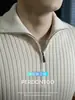 Estilo Lujo Silencioso Old Money~ Camiseta de Punto Acanalado Tridimensional Manga Corta Estilo Verano para Hombre Ligera Transpirable Antibacteriana Top Casual