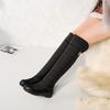 Botas de Nieve Calientes Engrosadas Nuevas, Caña Larga, Botas de Plumas con Pie, Talla Grande 40-44, Invierno