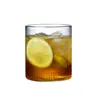 Vidrio de Alto Boro Estilo Japonés Patrón de Martillo Patrón Vertical Transparente Taza para Beber Agua Taza de Té Casera Copa de Vino Ins Bebida Fría Taza para Café Jugo