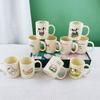 Caneca de estilo creme de alto valor de beleza dos desenhos animados Ins Copo de cerâmica doméstico bonito com um copo de café da manhã Shreel Copo de leite Jane