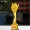 Troféu de Resina Personalizado Banhado a Ouro Criativo Folha de Ouro Personalizado Empresa Funcionário Destaque Competição de Dança Reunião Anual Infantil Comemoração