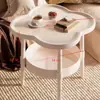 Estantería de Almacenamiento Pequeña con Ruedas, Estante para Snacks de Dormitorio, Mesa Auxiliar Móvil, Estantería de Almacenamiento para Espacios Estrechos de Múltiples Niveles, Estantería para Libros, Estante para Flores de Balcón