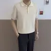 Nueva colección de verano: Polo de punto estilo Old Money, de manga corta, para hombre, con un look sofisticado y elegante, corte ajustado, versátil y casual