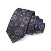 Gravata Masculina Transfronteiriça 7cm Cor Sólida Gravata Amarrada à Mão Gravata Jacquard de Poliéster Masculina Logotipo Gravata de Alta Qualidade para Homens