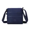 Bolsa Pequena Transversal de Ombro Único para Comércio Exterior Feminina Leve Versátil Múltiplas Camadas Mini Mochila Casual Moda Bolsa de Tecido Oxford de Nylon