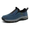 Comercio Exterior Transfronterizo Zapatos para Hombre Exteriores Talla Grande Zapatos para Caminar Mediana Edad y Mayores Zapatos Deportivos Slip-on Antideslizantes Zapatos de Papá Zapatos Perezosos