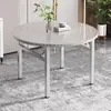 Mesa Plegable de Acero Inoxidable para Comedor en Casa, Viviendas de Alquiler, Barbacoa al Aire Libre, Puesto Portátil para Mercados Nocturnos, Mesa Cuadrada