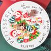 Serie navideña de dibujos animados, accesorios de resina, muñeco de nieve navideño, caja de regalo, bricolaje, crema, pegamento, funda de teléfono, parche, broche, material