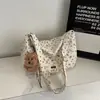 Bolsa Casual Estilo Preguiçoso Retrô para Mulheres, Bolsa Tote Simples de Novo Estilo com Grande Capacidade para Compras e Deslocamento, Bolsa de Ombro Único Transversal