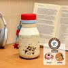 Nueva taza térmica de acero inoxidable 316, con un diseño creativo y artístico, perfecta para estudiantes, con un estilo de taza de leche portátil, lindo y adorable.