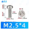 Tornillos autorroscantes de cabeza plana Phillips niquelados M2~M6 Estándar Alemán Din7500 Zinc Blanco Triángulo Autorroscantes Tornillos Pequeños