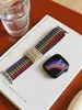 Adecuado para S11 Apple Applewatch Correa de Nylon Trenzado Trenzada Hebilla Magnética de Ajuste Rápido Correa iWatch Se