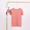 Chamarra Lulu1.0 de Manga Corta Ajustada con Cuello Alto Elástica y Cierre Dorado Ropa para Fitness Yoga