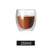 Vaso de Agua de Vidrio de Doble Capa con Forma de Huevo Vidrio de Borosilicato Alto Transparente Aislado Vaso para Jugo Cerveza Resistente a Altas Temperaturas Vaso de Doble Capa
