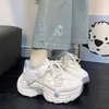 Zapatillas Deportivas Mariposa Azul para Mujer 2026 Otoño Estilo Caliente Modernas Versátiles Casuales Estilo Hong Kong Suela Gruesa Zapatos de Papá para Mujer